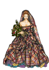 Ilustración moda: Kate Moss y la irreverencia de Vivienne Westwood